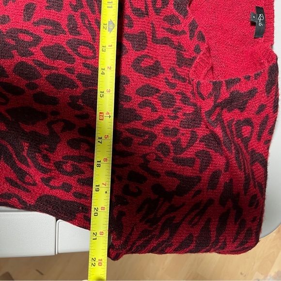 Rails Red Leopard wool cashmere blend sweater size S - Picture 4 of 7